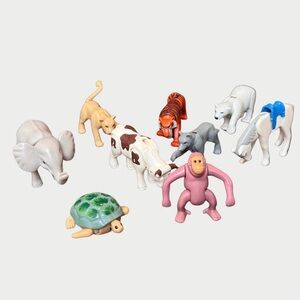 PLAYMOBIL Animals LOT of 9
Monkey Elephant Polar Bears Tiger Horse Cow Turtle